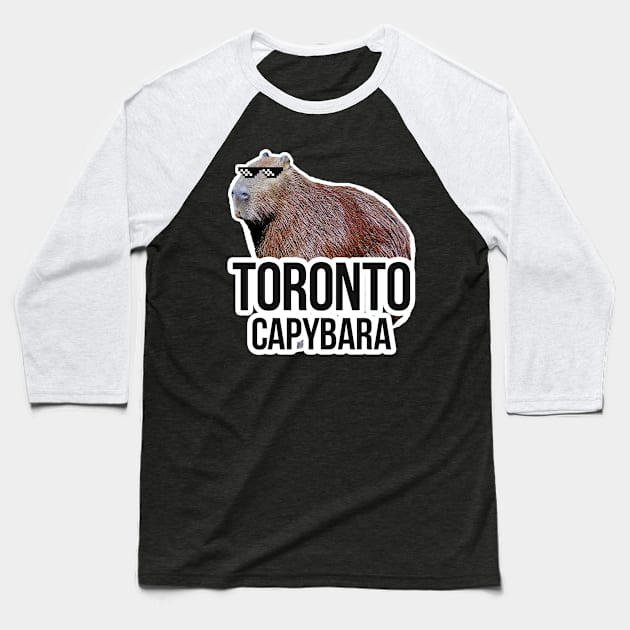 Toronto capybara meme Baseball T-Shirt by NeedsFulfilled